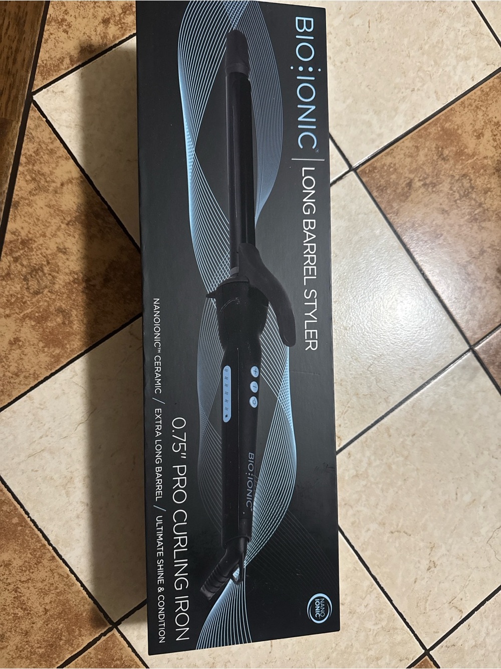 Bio Ionic 0.75" Pro Curling Iron - Black